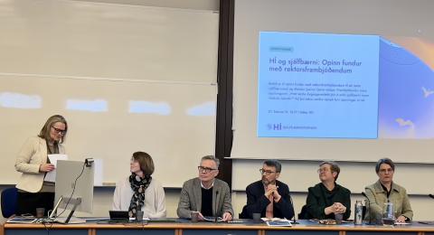 Frambjóðendur á opnum fundi um sjálfbærnimál